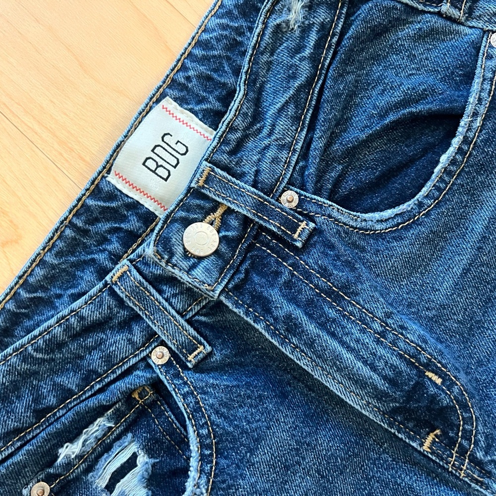 Men's Blue Distressed Jeans